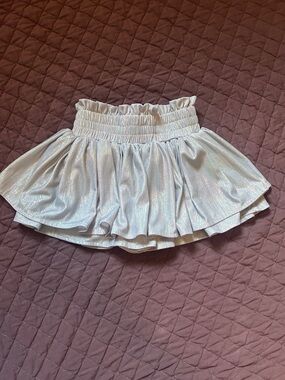 Tweenstyle Silver Shimmery Girls Skort